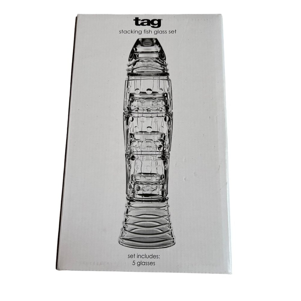 TAG Lure Stacking Fish Drinking Glasses